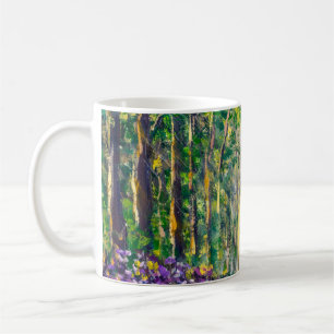 Ein Ölgemälde auf Leinwand einer saisonalen Landsc Kaffeetasse