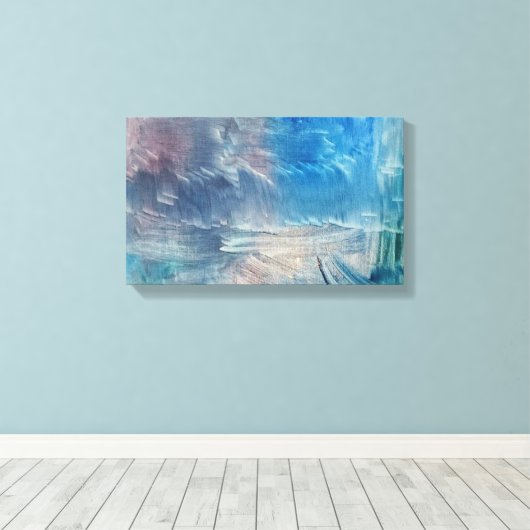 Ein Ölgemälde namens Palette von Samuel Pye Leinwanddruck (Insitu (Holzboden))