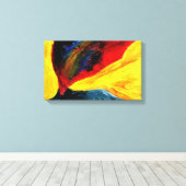 Ein Ölgemälde namens Volcano von Samuel Pye Leinwanddruck (Insitu (Holzboden))