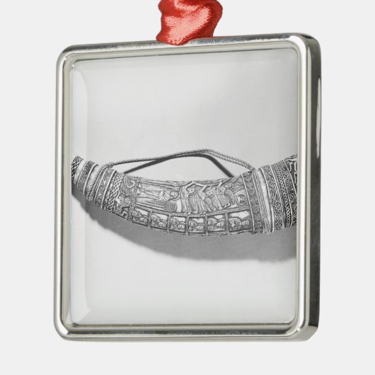 Ein oliphant silbernes ornament (Links)