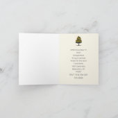 Ein Olivenbaum in einem Martini-Glas lädt ein Einladung (Innenseite)