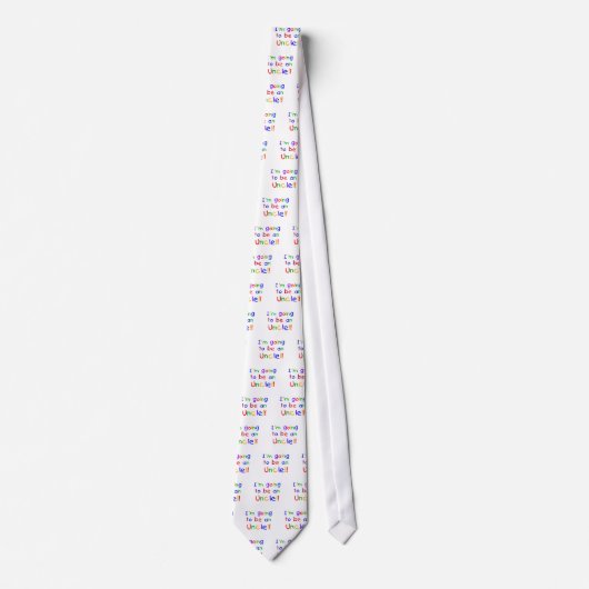 Ein Onkel-Primärfarben-Text Krawatte (Vorderseite)