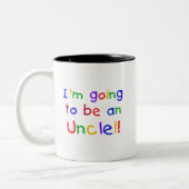 Ein Onkel-Primärfarben-Text Zweifarbige Tasse (Links)
