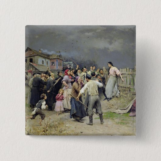 Ein Opfer von Fanatismus, 1899 Button (Vorderseite)