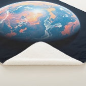 Ein orange-blauer Planet Sherpadecke (3/4)