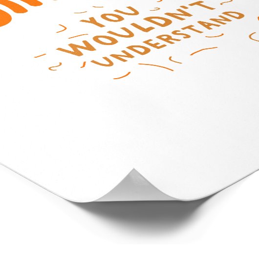 Ein Orange Cat Ding - Funny Tabby Cat Hangon Poster (Ecke)