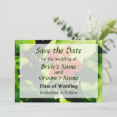 Ein Orange Nasturtium Save the Date (Stehend Vorderseite)