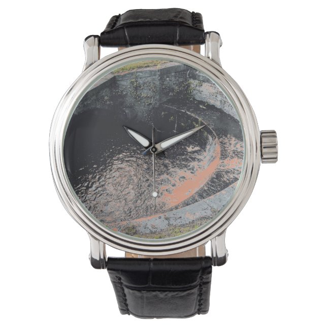 Ein Orange Pool in Welshpool Armbanduhr (Vorderseite)