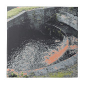 Ein Orange Pool in Welshpool Fliese (Vorderseite)