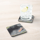 Ein Orange Pool in Welshpool Getränkeuntersetzer (Rechte Seite)