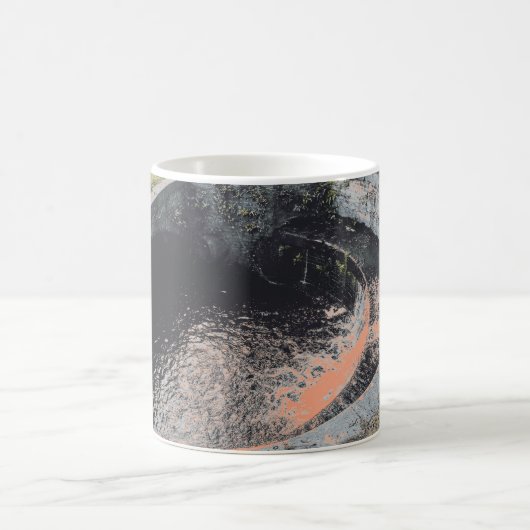 Ein Orange Pool in Welshpool Kaffeetasse (Mittel)