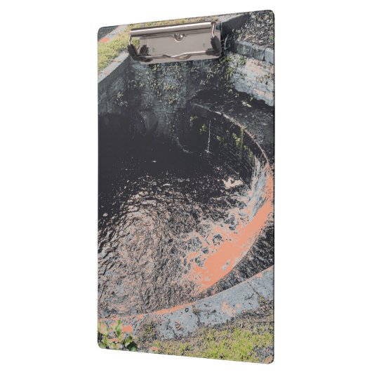 Ein Orange Pool in Welshpool Klemmbrett (Links)