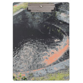 Ein Orange Pool in Welshpool Klemmbrett (Vorderseite)