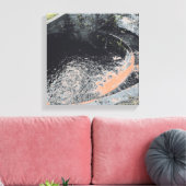 Ein Orange Pool in Welshpool Leinwanddruck (Insitu (Wohnzimmer))