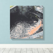 Ein Orange Pool in Welshpool Leinwanddruck (Insitu (Holzboden))