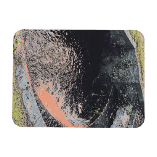 Ein Orange Pool in Welshpool Magnet (Horizontal)