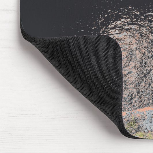 Ein Orange Pool in Welshpool Mousepad (Ecke)