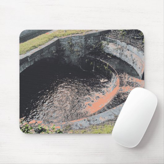 Ein Orange Pool in Welshpool Mousepad (Mit Mouse)