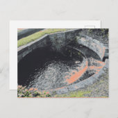 Ein Orange Pool in Welshpool Postkarte (Vorne/Hinten)