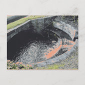 Ein Orange Pool in Welshpool Postkarte (Vorderseite)