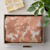 Ein Orange Sherbet Camouflage Tissue Paper Seidenpapier (Geschenk)