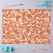 Ein Orange Sherbet Camouflage Tissue Paper Seidenpapier (Basteln)
