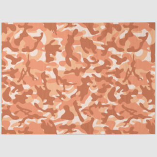 Ein Orange Sherbet Camouflage Tissue Paper Seidenpapier
