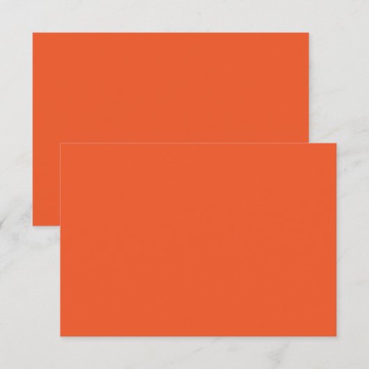 ein orangefarbener Hintergrund Dankeskarte (Vorne/Hinten)