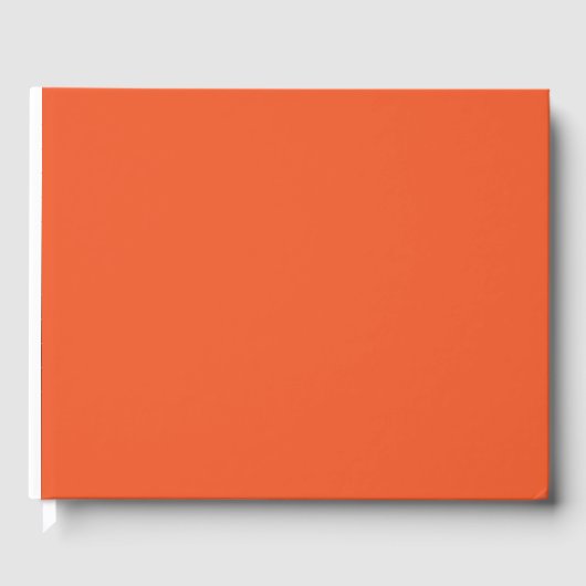 ein orangefarbener Hintergrund Gästebuch (Vorderseite)