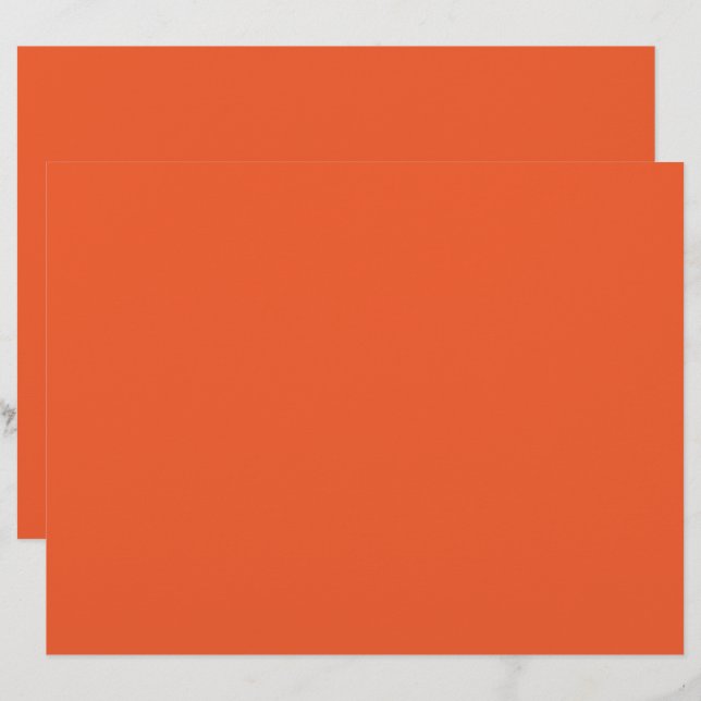 ein orangefarbener Hintergrund mit schwarzer Grenz Briefbogen (Vorne/Hinten)