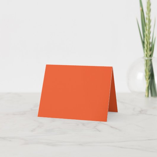 ein orangefarbener Hintergrund mit schwarzer Grenz Dankeskarte (Vorderseite)