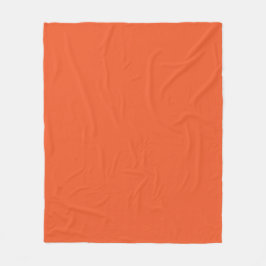 ein orangefarbener Hintergrund mit schwarzer Grenz Fleecedecke