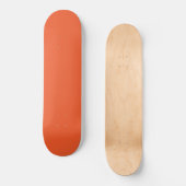 ein orangefarbener Hintergrund mit schwarzer Grenz Skateboard (Vorderseite)