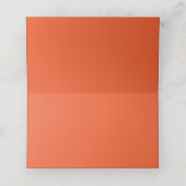 ein orangefarbener Hintergrund Platzkarte (Innenseite Aufgefaltet)
