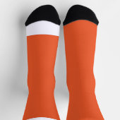 ein orangefarbener Hintergrund Socken (Oben)