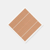 Ein orangefarbener Teppich mit einem texturierten Serviette (Ecke)