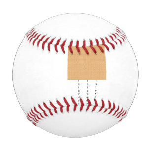 ein orangefarbener weißer Hintergrund mit kleinen Baseball