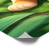 Ein Orangefarbenes Löwenchen im Dschungel Poster (Ecke)