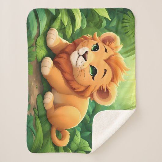 Ein Orangefarbenes Löwenchen im Dschungel Sherpadecke (Vorderseite)