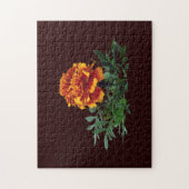 Ein orangefarbenes Marigold mit gelben Tipps Puzzle (Vertikal)