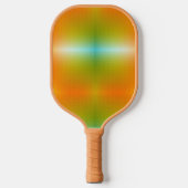 Ein orangefarbenes Pickleball-Paddle mit texturier Pickleball Schläger (Vorderseite)