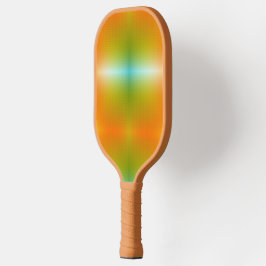 Ein orangefarbenes Pickleball-Paddle mit texturier Pickleball Schläger