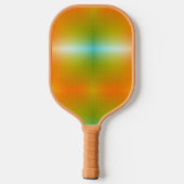 Ein orangefarbenes Pickleball-Paddle mit texturier Pickleball Schläger (Rückseite)