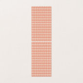 ein orangefarbenes und weißes Muster auf weißem Hi Visitenkarten (Außenseite Aufgefaltet)