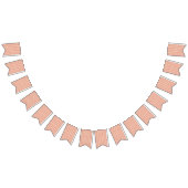 ein orangefarbenes und weißes Muster auf weißem Hi Wimpelkette (Alle)