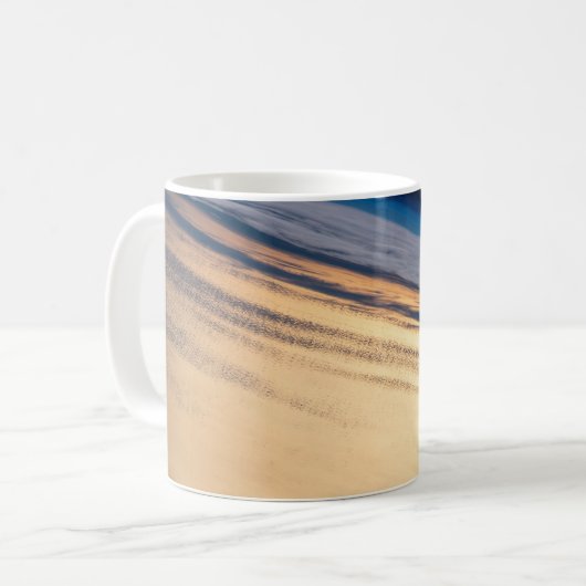 Ein Orbital Sunset von der Küste von Baja Kaliforn Kaffeetasse (Vorderseite Links)