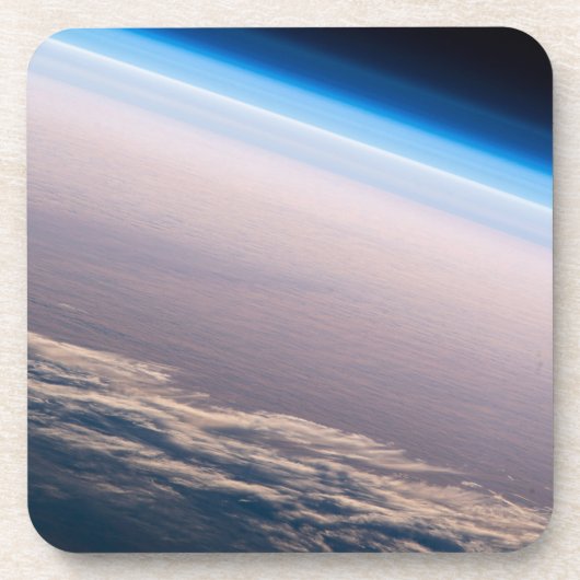 Ein orbitaler Sonnenuntergang vor der Küste von Ca Getränkeuntersetzer (Vorderseite)