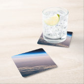 Ein orbitaler Sonnenuntergang vor der Küste von Ca Rechteckiger Pappuntersetzer (Vor Ort)