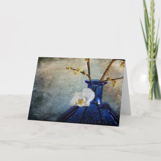 Ein Orchid für Sie - Schöne Blumengrußkarte Karte (Vorderseite)