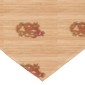 Ein orientalischer Drache in Bamboo Tischdecke (Schrägansicht)